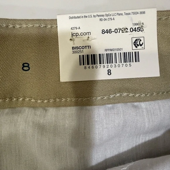 St. John's Bay  🆕 Women’s Mid-Rise Bermuda Shorts Size 8. 🆕🆕 - Picture 8 of 13